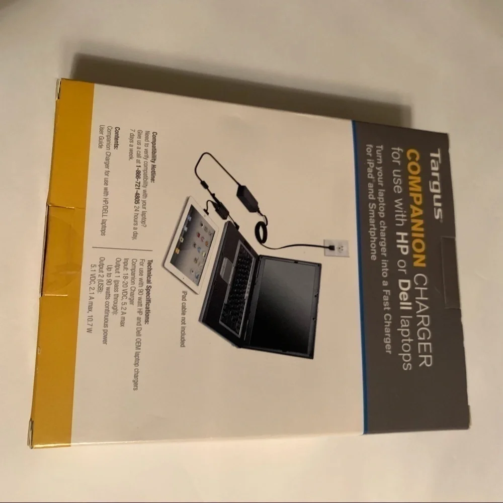 Targus Companion Charger for use with HP or Dell laptops